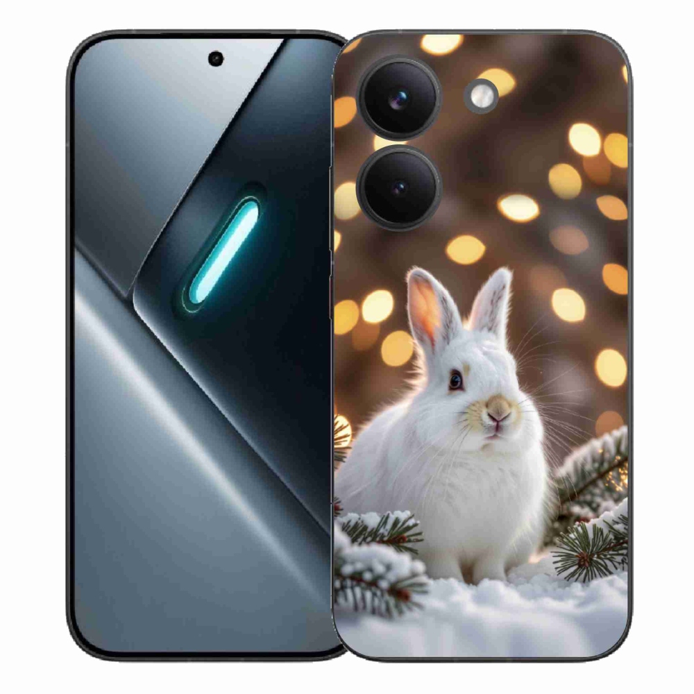 Gél borítás mmCase a Xiaomi Poco X8 Pro számára - fehér nyúl