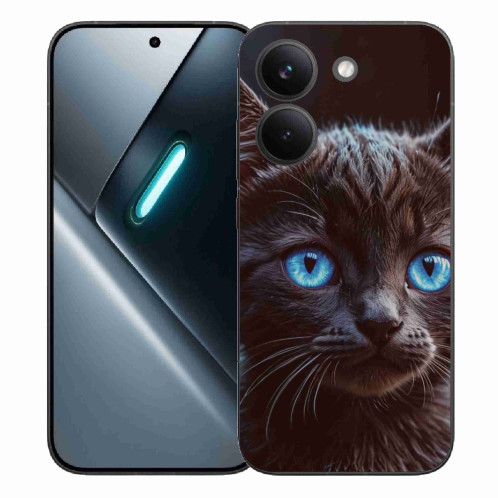 Gél borítás mmCase a Xiaomi Poco X8 Pro számára - fekete cica 2