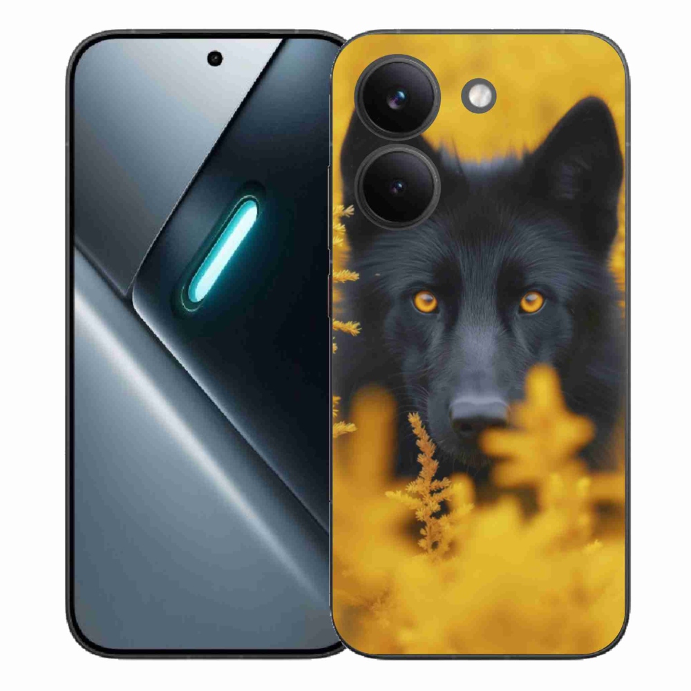 Gél borítás mmCase a Xiaomi Poco X8 Pro számára - fekete farkas 2