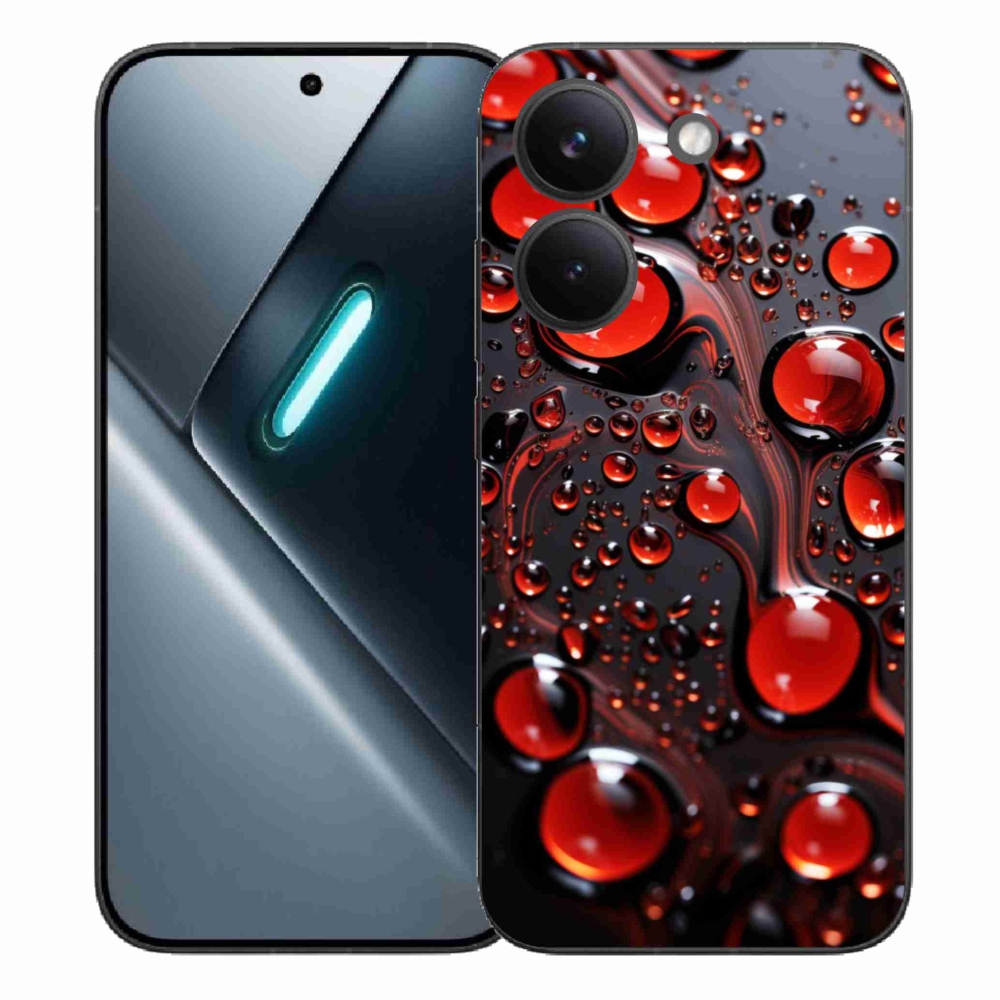 Gél borítás mmCase a Xiaomi Poco X8 Pro-hoz - piros csepp 2