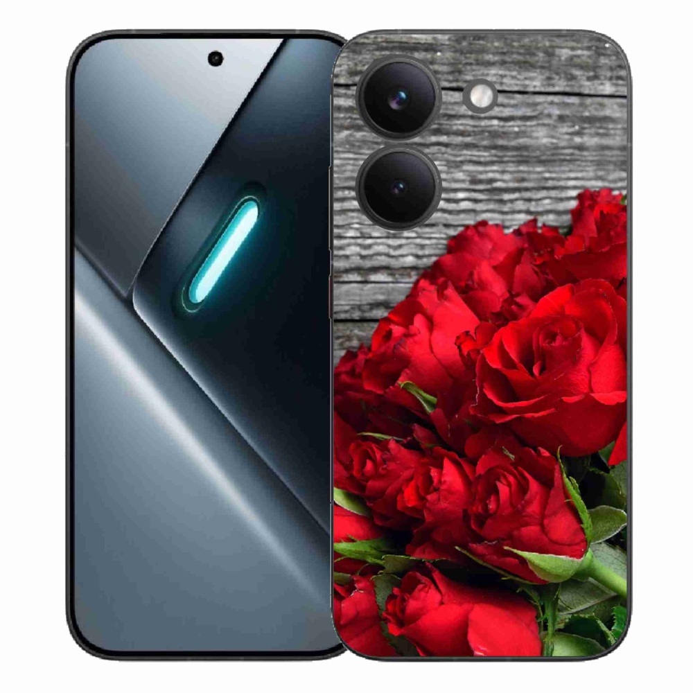 Gél borítás mmCase a Xiaomi Poco X8 Pro számára - piros rózsa