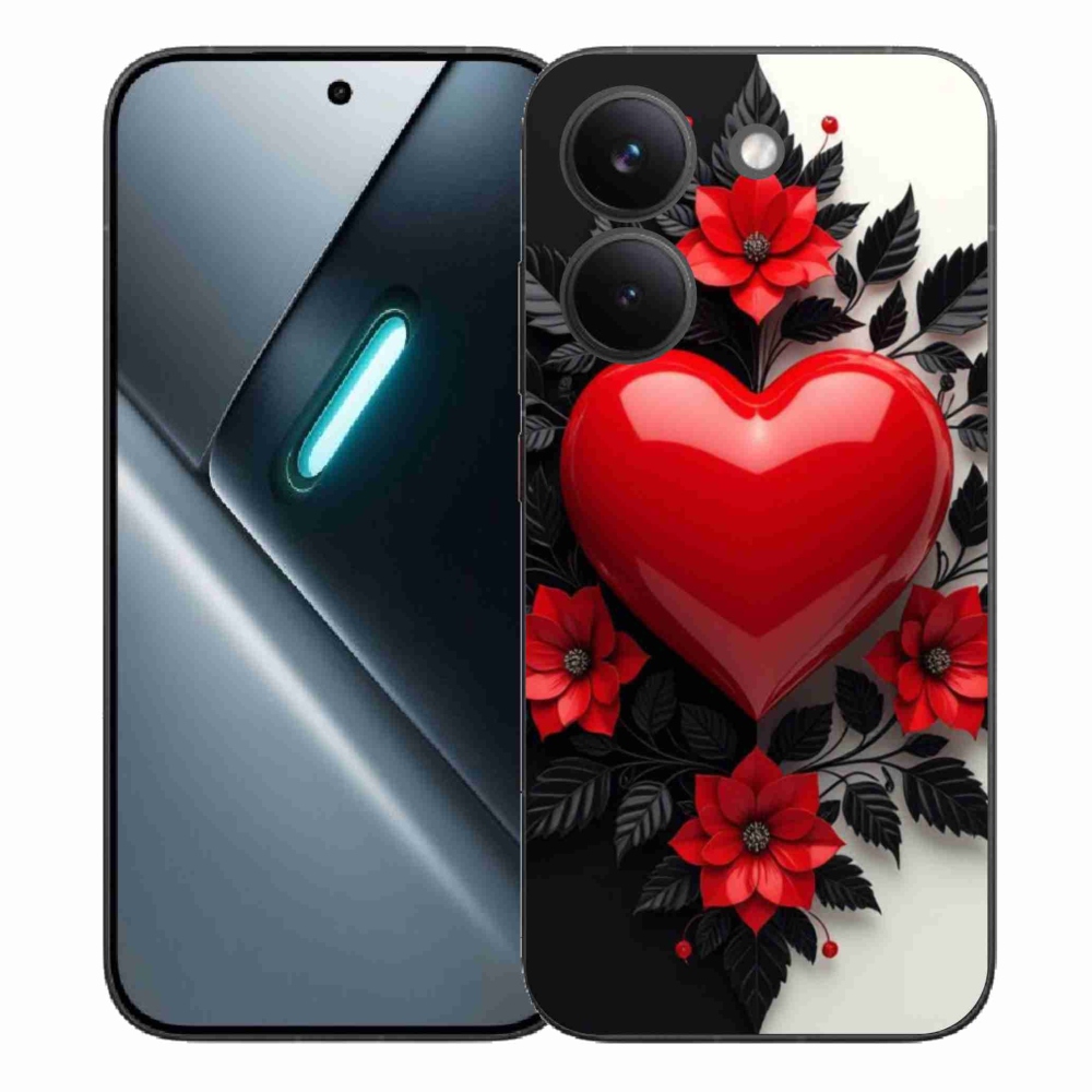 Gél borítás mmCase a Xiaomi Poco X8 Pro készülékhez - piros szív