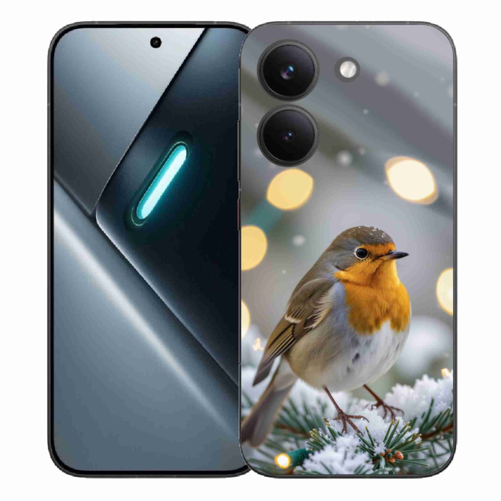 Gél borítás mmCase a Xiaomi Poco X8 Pro számára - télen pirosló színben