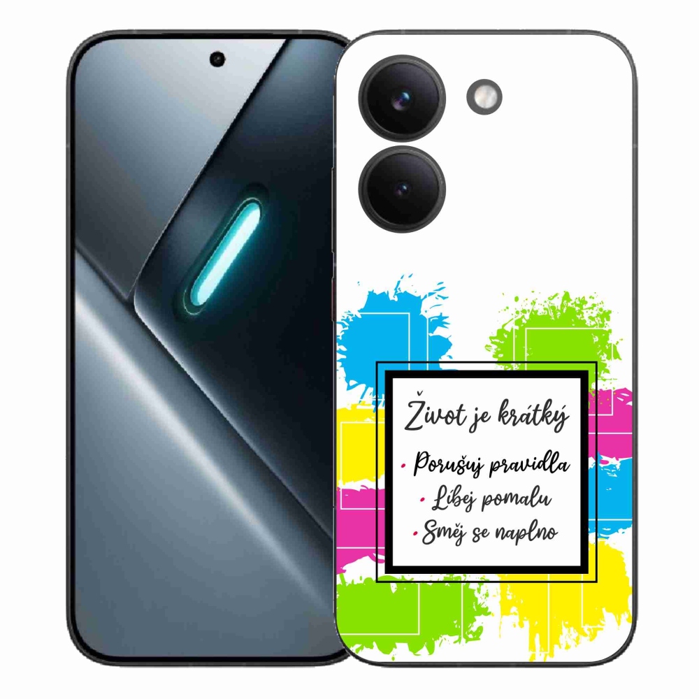 Gél borítás mmCase a Xiaomi Poco X8 Pro számára - idézem 5 fehér háttér