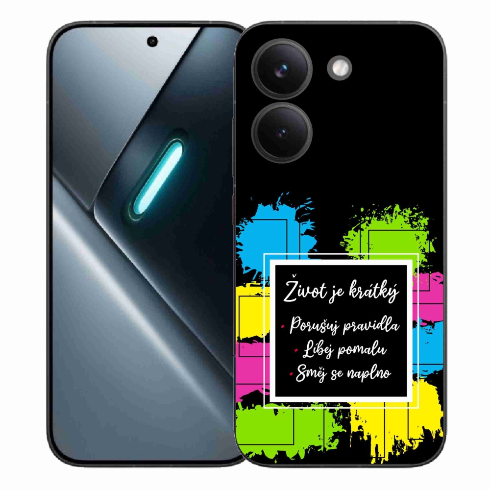 Gél borítás mmCase a Xiaomi Poco X8 Pro számára - idézem 5 fekete háttér