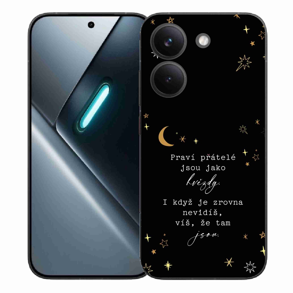 Gél borítás mmCase a Xiaomi Poco X8 Pro számára - idézem 6 fekete háttér