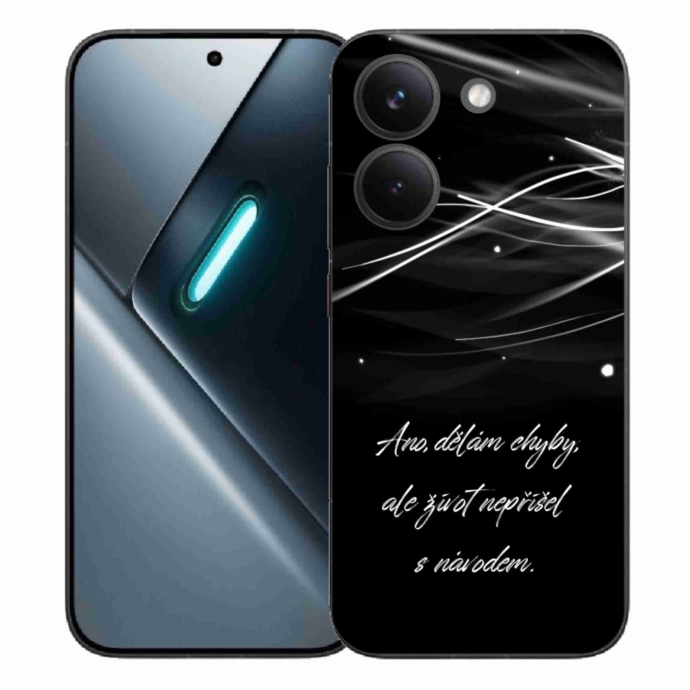 Gél borítás mmCase a Xiaomi Poco X8 Pro készülékhez - idézem fekete háttér