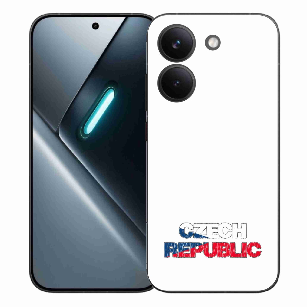 Gél borítás mmCase a Xiaomi Poco X8 Pro - Csehország fehér háttérrel