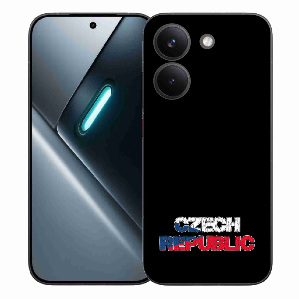 Gél borítás mmCase a Xiaomi Poco X8 Pro - Csehország fekete háttérrel