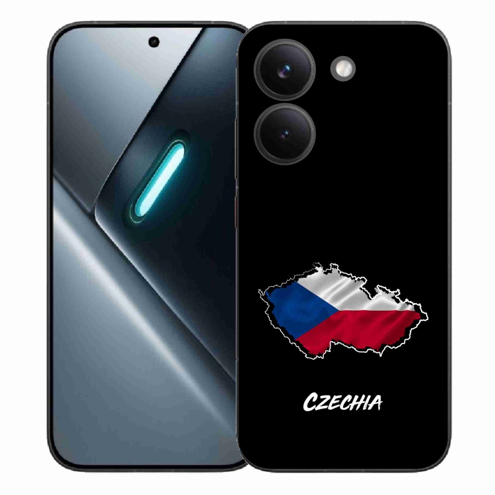 Gél borítás mmCase a Xiaomi Poco X8 Pro számára - Csehország fekete háttér