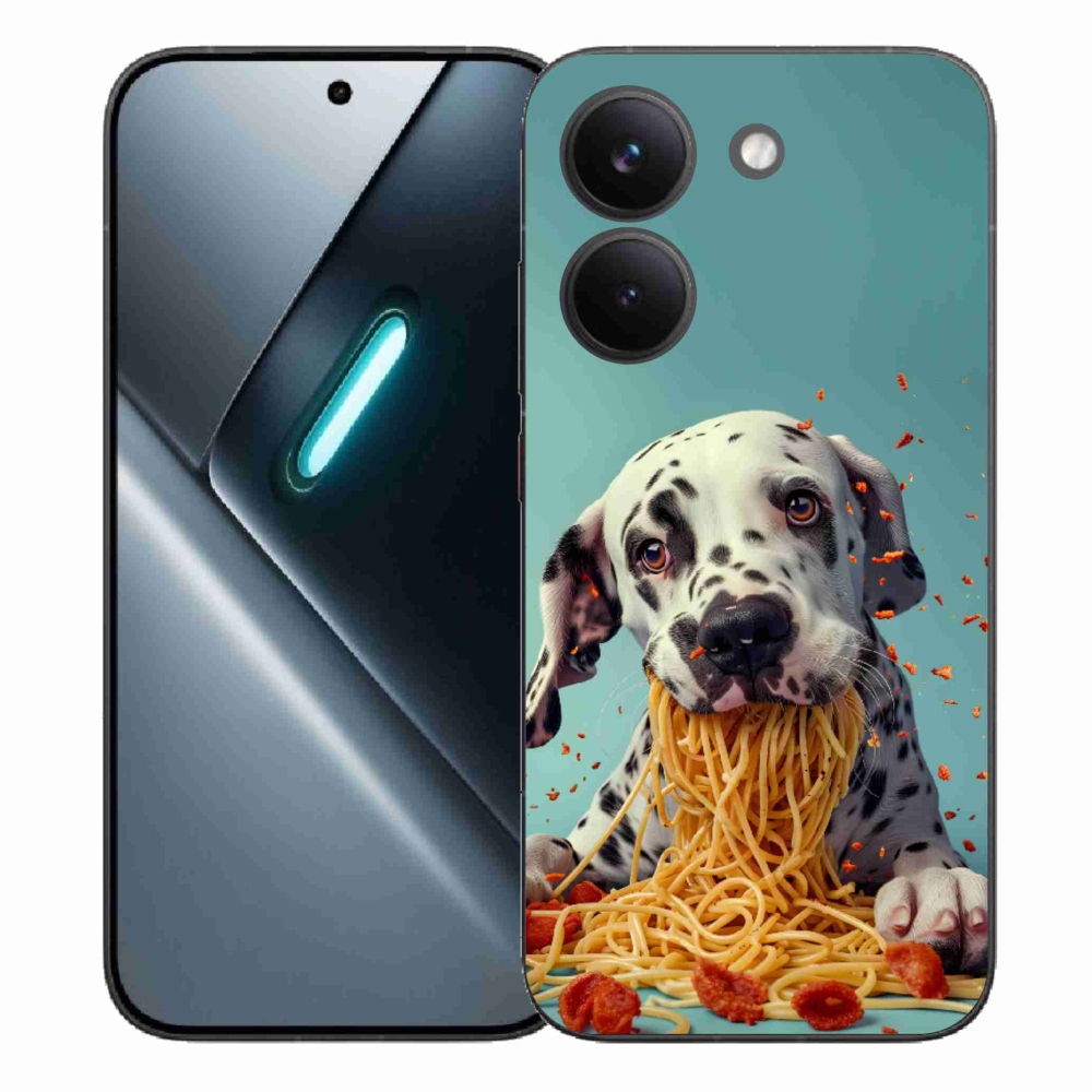 Gél borítás mmCase a Xiaomi Poco X8 Pro számára - Dalmát és spagetti