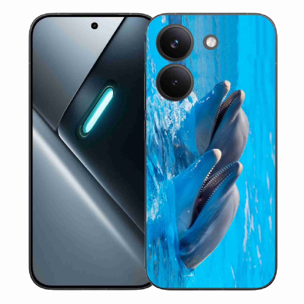 Gél borítás mmCase a Xiaomi Poco X8 Pro számára - delfinek