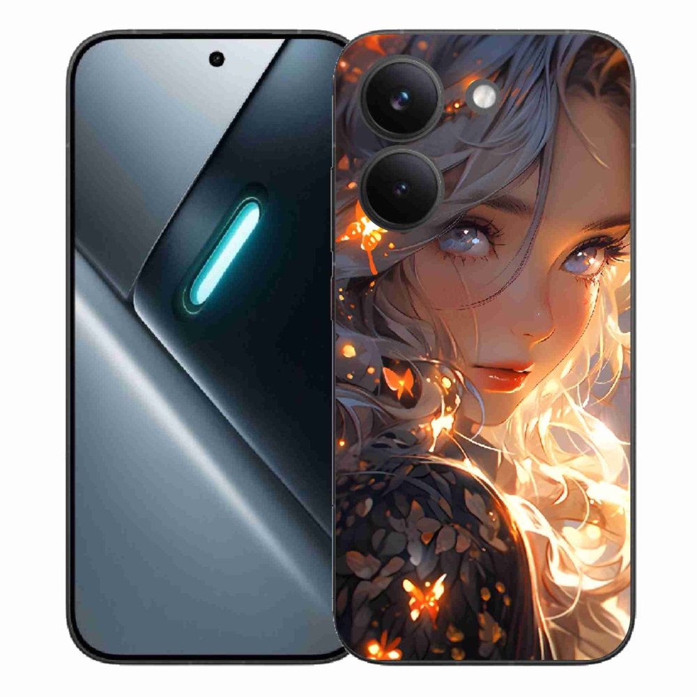 Gél borítás mmCase a Xiaomi Poco X8 Pro számára - lány és pillangók