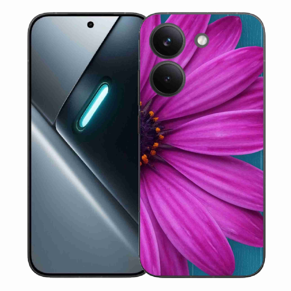 Zselés borítás mmCase a Xiaomi Poco X8 Pro készülékhez - lila margaréta