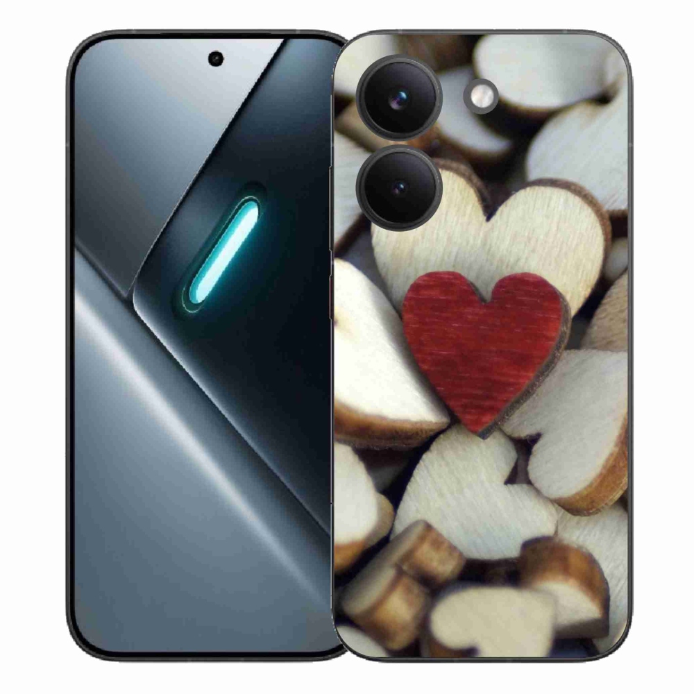 Gél borítás mmCase a Xiaomi Poco X8 Pro készülékhez - gravírozott piros szív