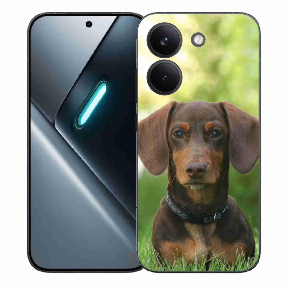 Gél borítás mmCase a Xiaomi Poco X8 Pro számára - barna tacskó