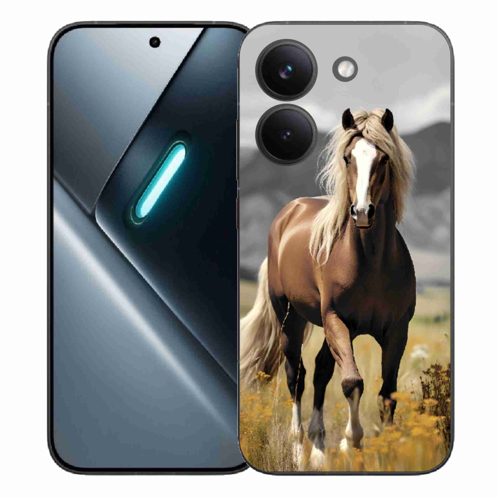 Zselés borítás mmCase a Xiaomi Poco X8 Pro-hoz - barna ló 1