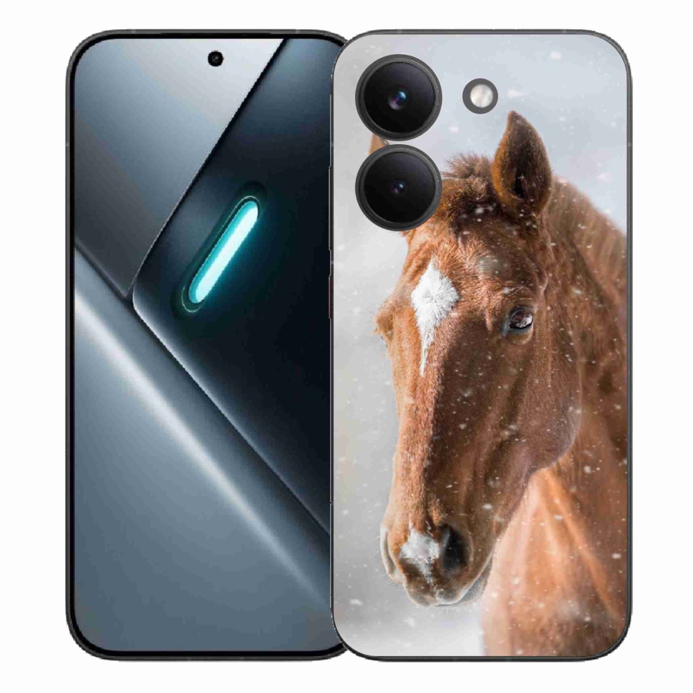 Zselés borítás mmCase a Xiaomi Poco X8 Pro-hoz - barna ló 2