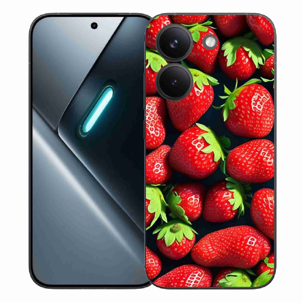 Gél borítás mmCase a Xiaomi Poco X8 Pro készülékhez - eper