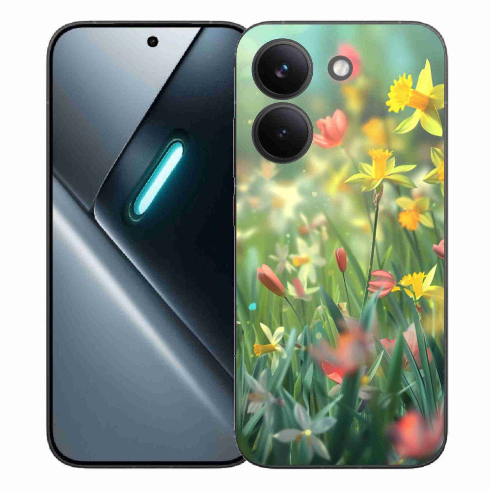 Gél borítás mmCase a Xiaomi Poco X8 Pro számára - tavaszi virágok