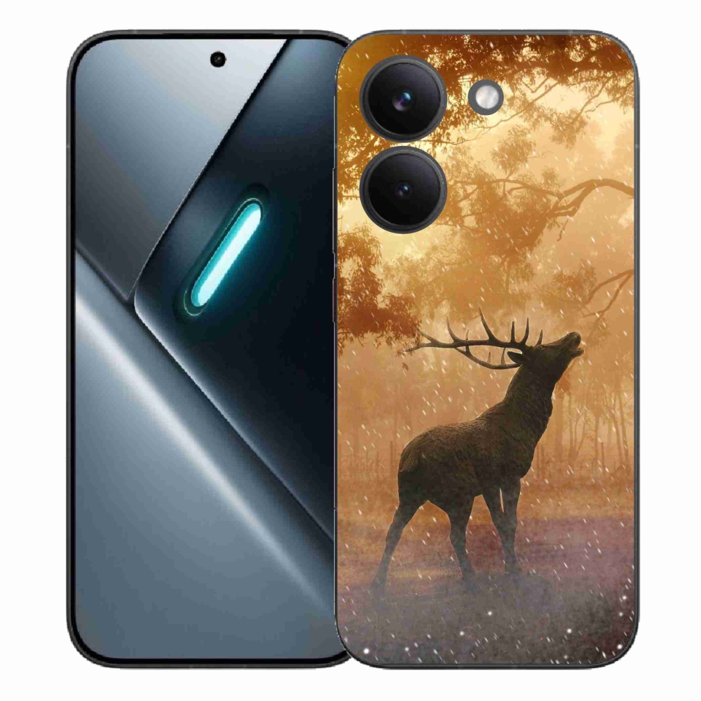 Zselés borítás mmCase a Xiaomi Poco X8 Pro számára - szarvas a vadászaton