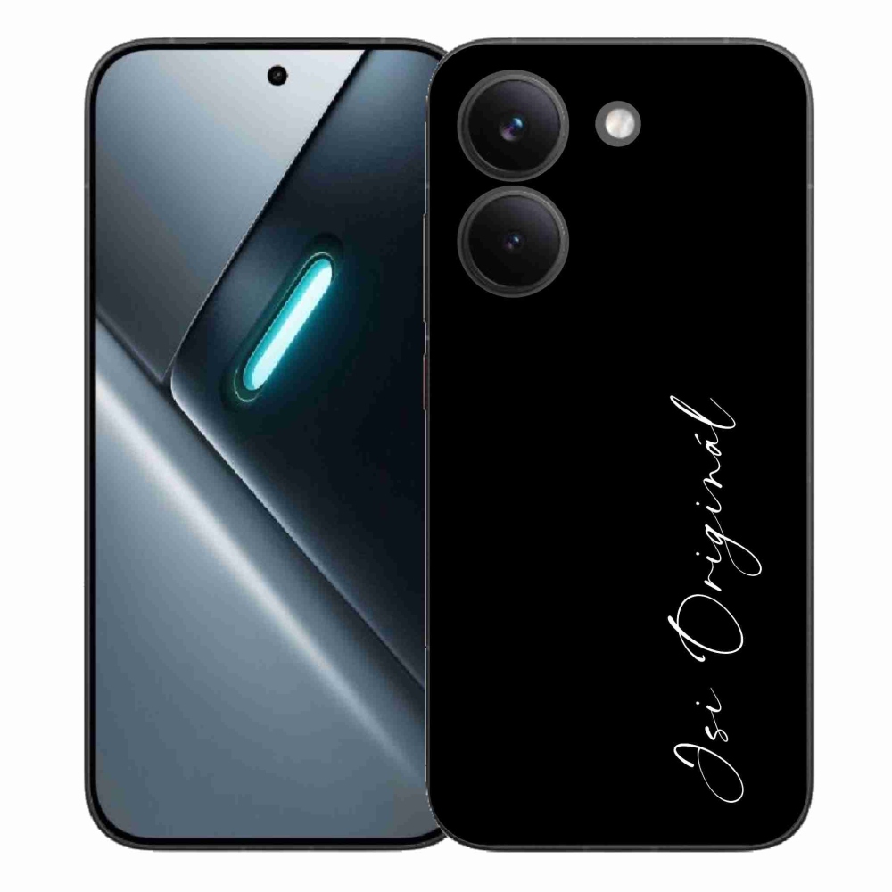 Gél borító mmCase a Xiaomi Poco X8 Pro számára - te vagy az eredeti fekete háttér