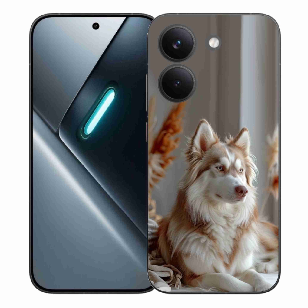 Gél borítás mmCase a Xiaomi Poco X8 Pro számára - csendes szibériai husky