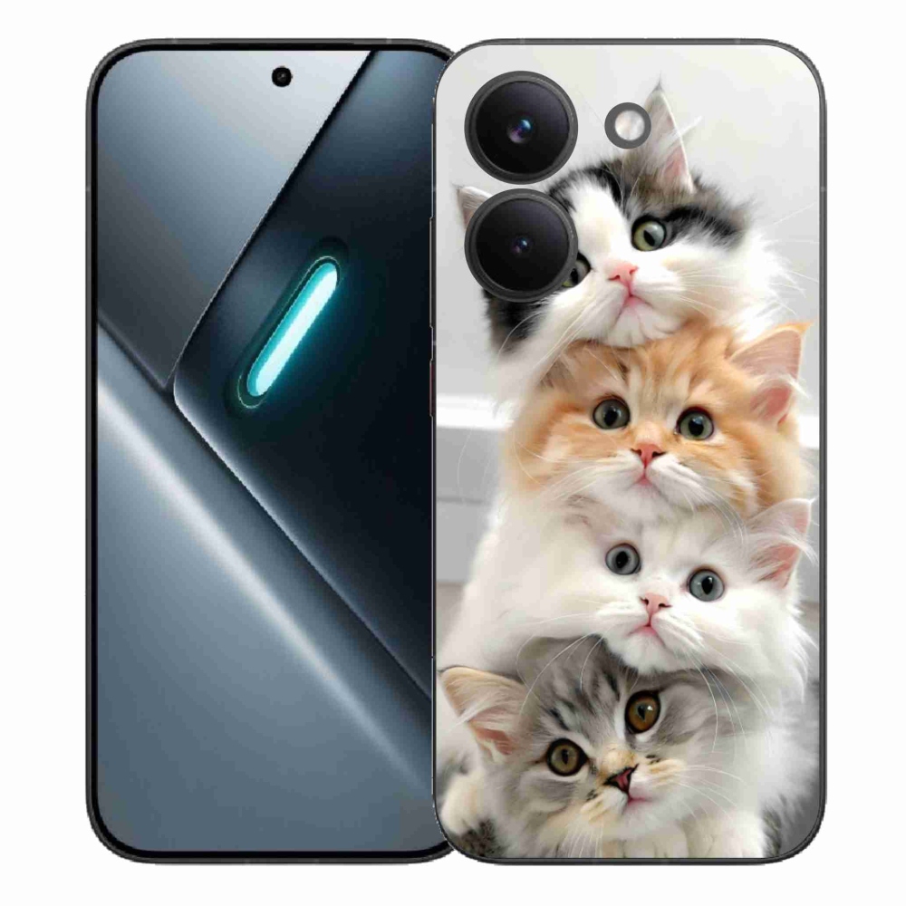 Gél borítás mmCase a Xiaomi Poco X8 Pro számára - macskacsokor