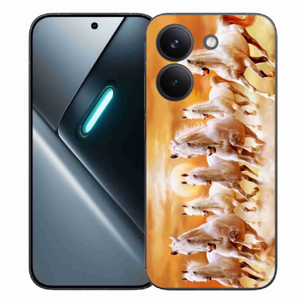 Zselés borítás mmCase a Xiaomi Poco X8 Pro számára - lovak 2