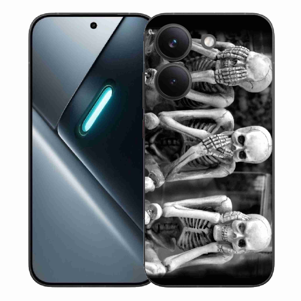 Gél borítás mmCase a Xiaomi Poco X8 Pro számára - csontvázak