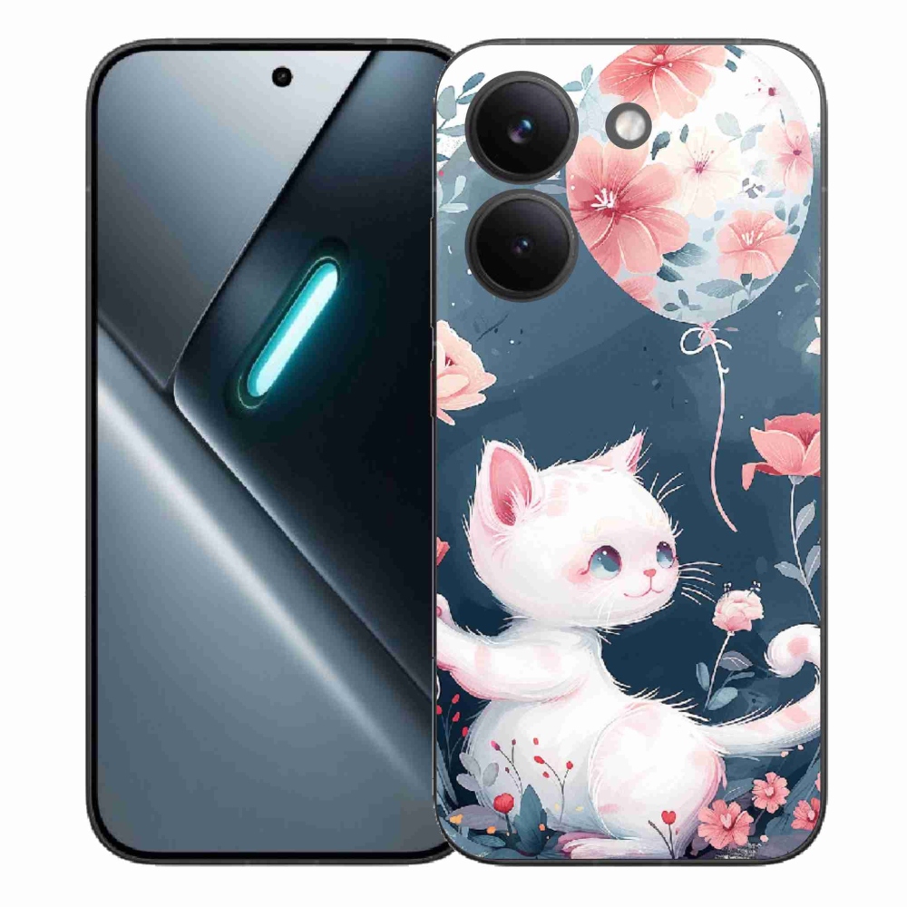 Gél borítás mmCase a Xiaomi Poco X8 Pro számára - cica lufival