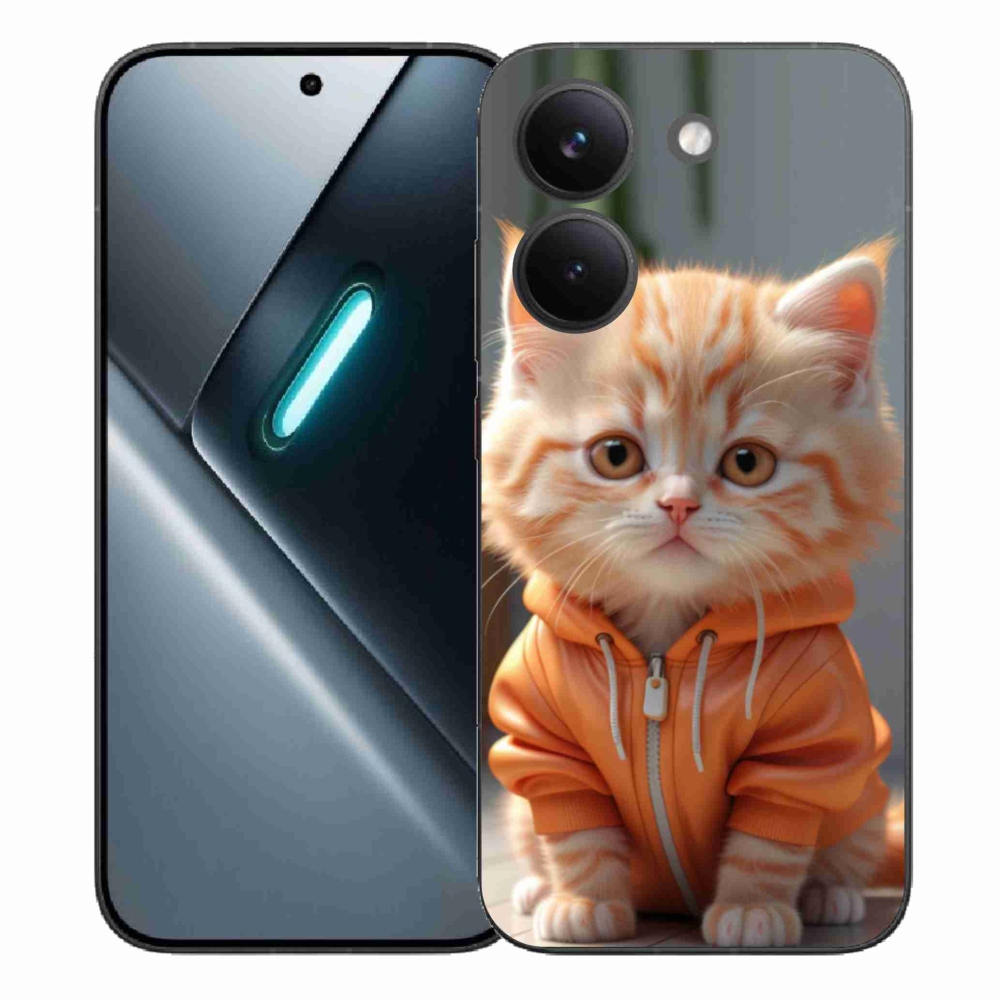 Gél borítás mmCase a Xiaomi Poco X8 Pro számára - cica melegítőben