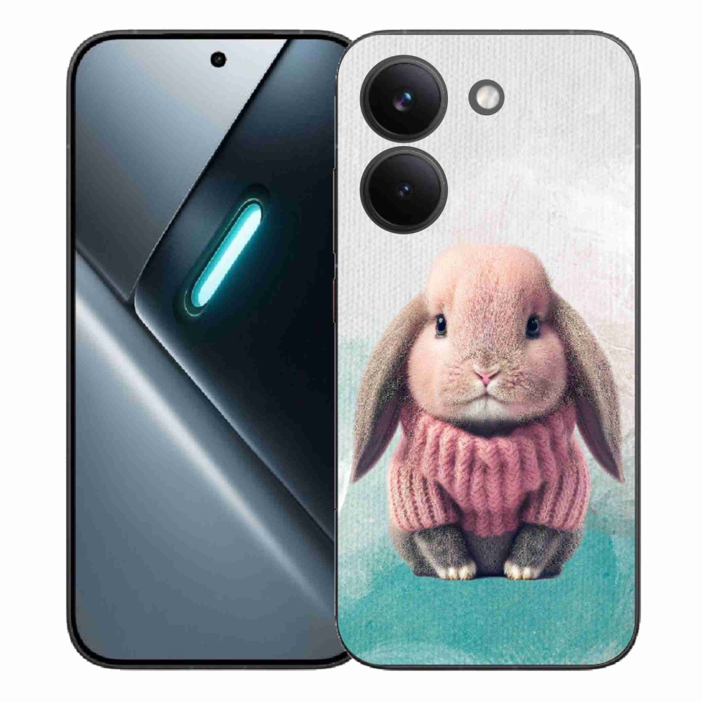 Gél borítás mmCase a Xiaomi Poco X8 Pro számára - nyúl pulóverben