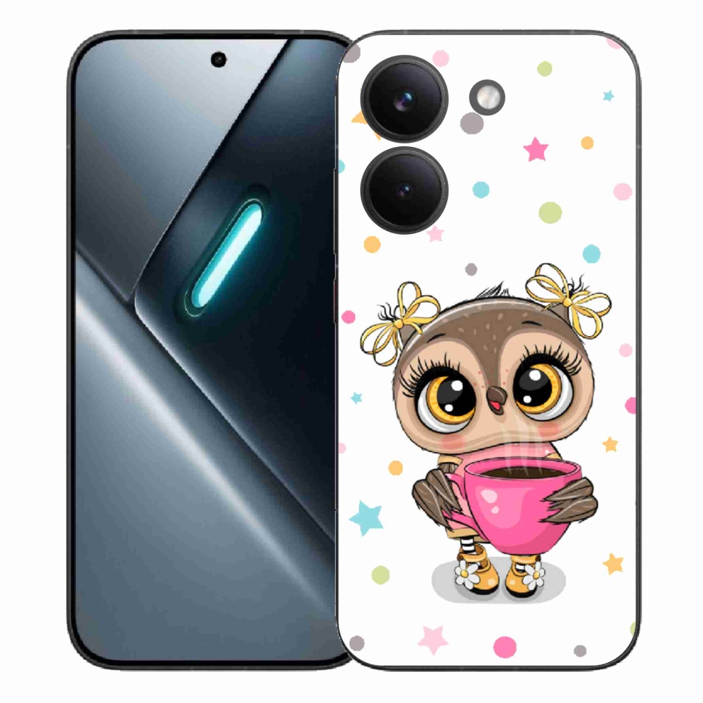 Gél borítás mmCase a Xiaomi Poco X8 Pro számára - rajzfilm bagoly