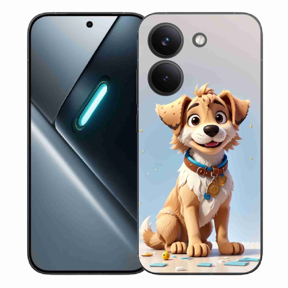 Gél borítás mmCase a Xiaomi Poco X8 Pro számára - rajzfilm kiskutya