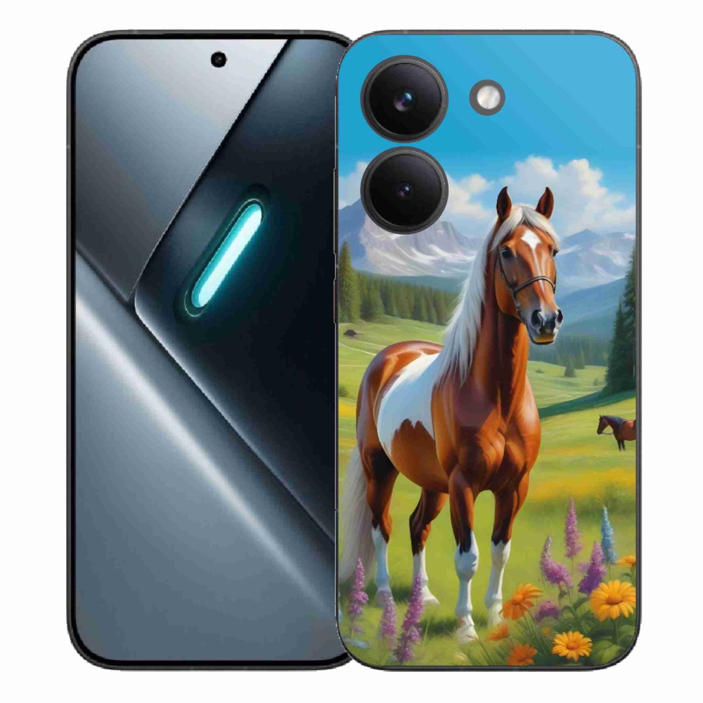 Gél borítás mmCase a Xiaomi Poco X8 Pro számára - ló a réten