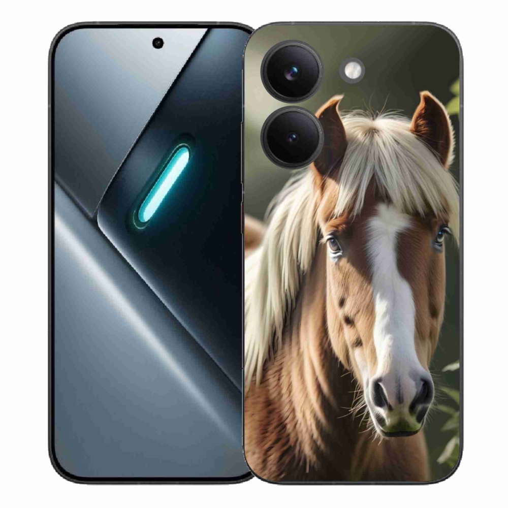 Gél borítás mmCase a Xiaomi Poco X8 Pro számára - ló könnyű sörénnyel