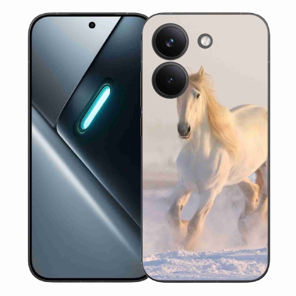 Gél borítás mmCase a Xiaomi Poco X8 Pro számára - ló a hóban