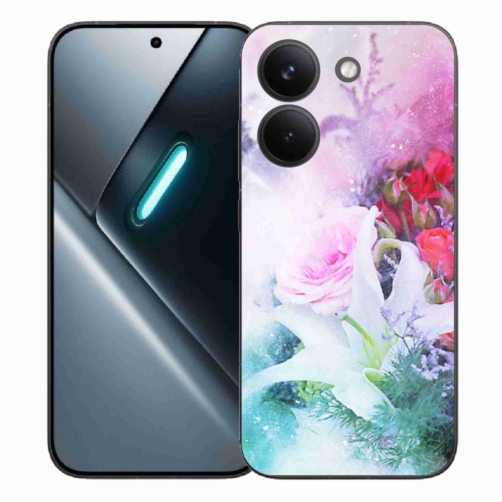 Gél borítás mmCase a Xiaomi Poco X8 Pro számára - virágok 4