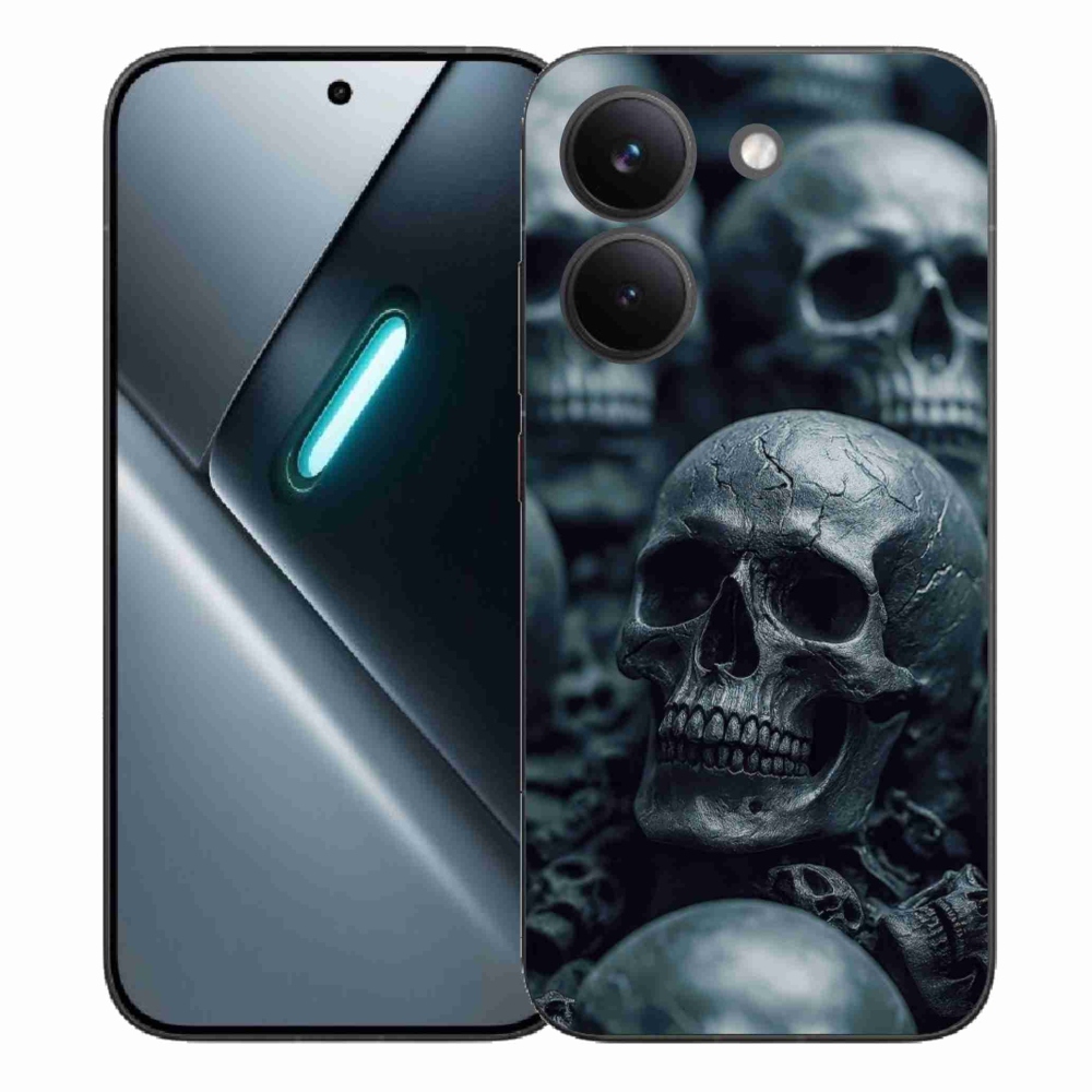 Gél borítás mmCase a Xiaomi Poco X8 Pro számára - koponya 2