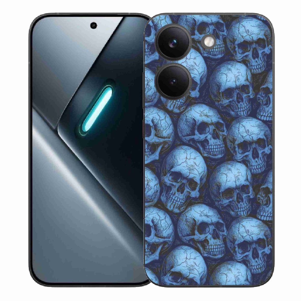 Gél borítás mmCase a Xiaomi Poco X8 Pro számára - koponyák