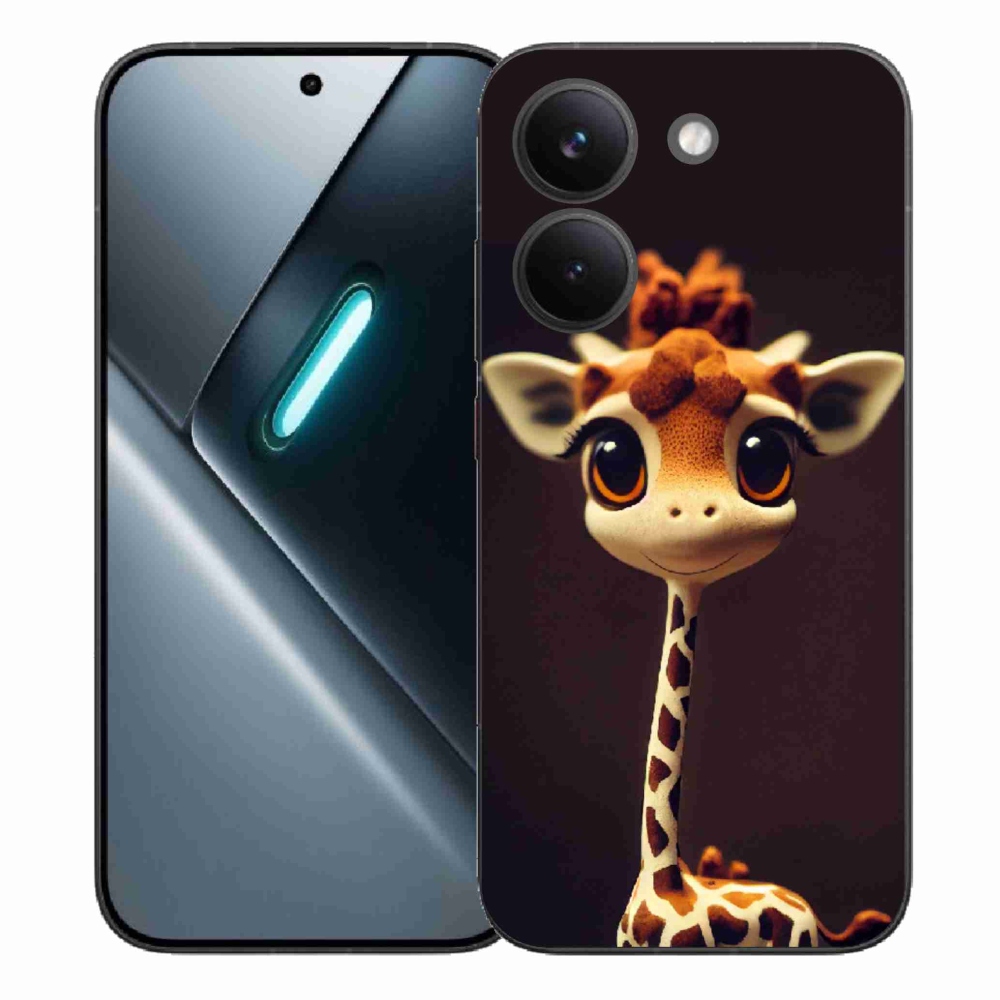 Gél borítás mmCase a Xiaomi Poco X8 Pro számára - kis zsiráf