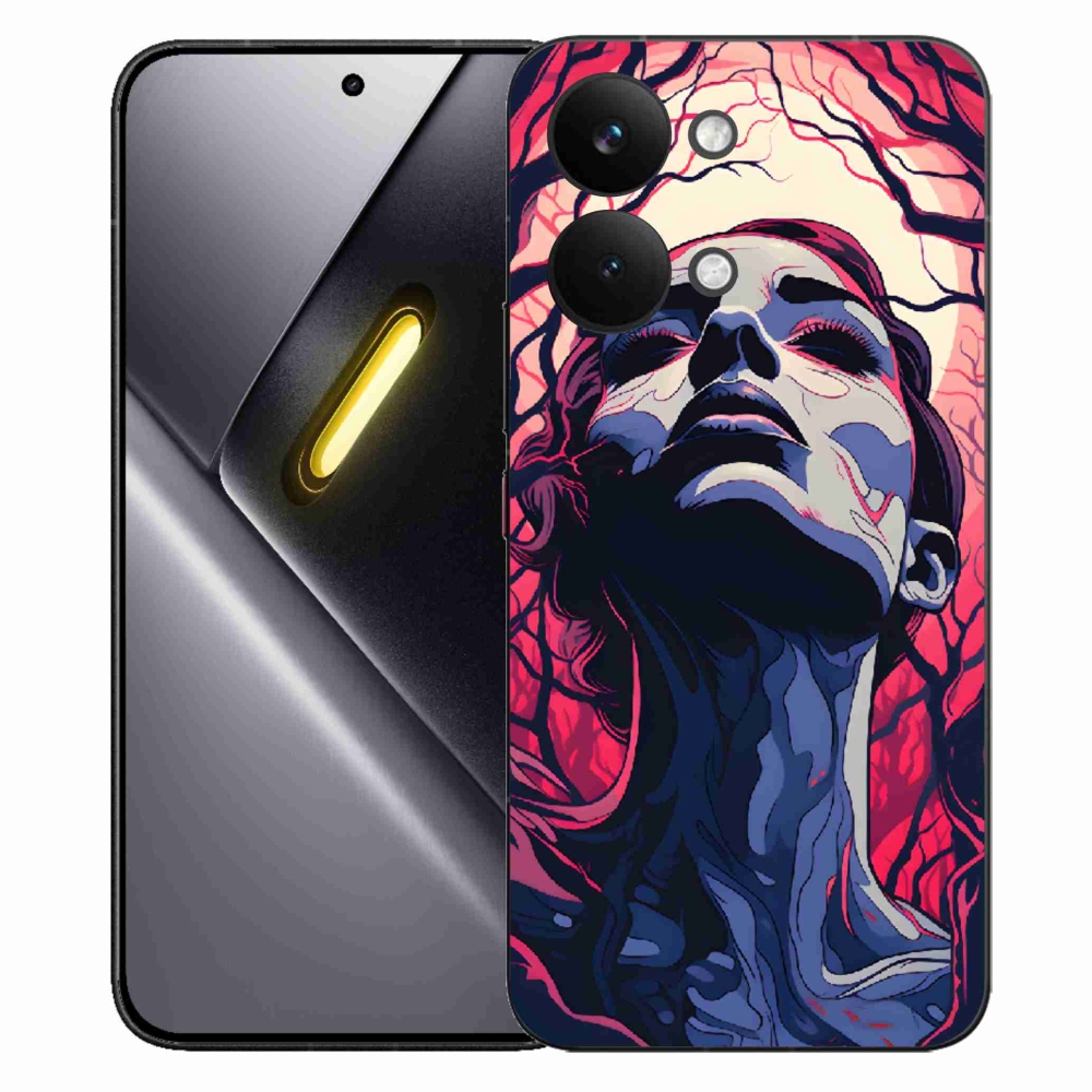 Gél borítás mmCase a Xiaomi Poco X8 Pro Max-on - absztrakt arc