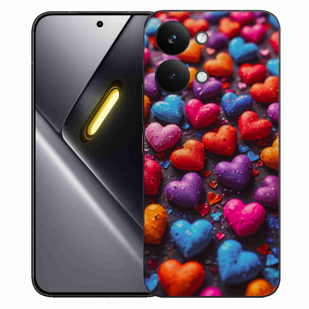 Gél borítás mmCase a Xiaomi Poco X8 Pro Max készülékhez - színes szív