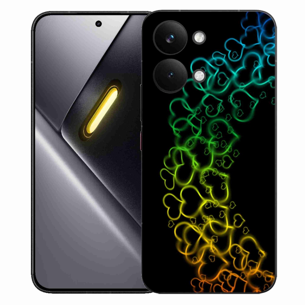 Gél borítás mmCase a Xiaomi Poco X8 Pro Max készülékhez - színes szívek