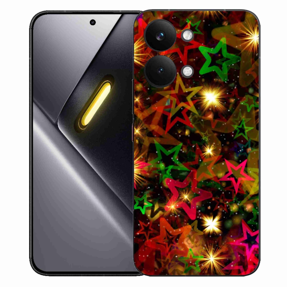 Gél borítás mmCase a Xiaomi Poco X8 Pro Max számára - színes csillagok