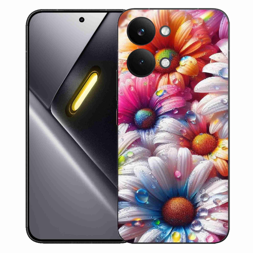 Gél borítás mmCase a Xiaomi Poco X8 Pro Max készülékhez - színes százszorszépek