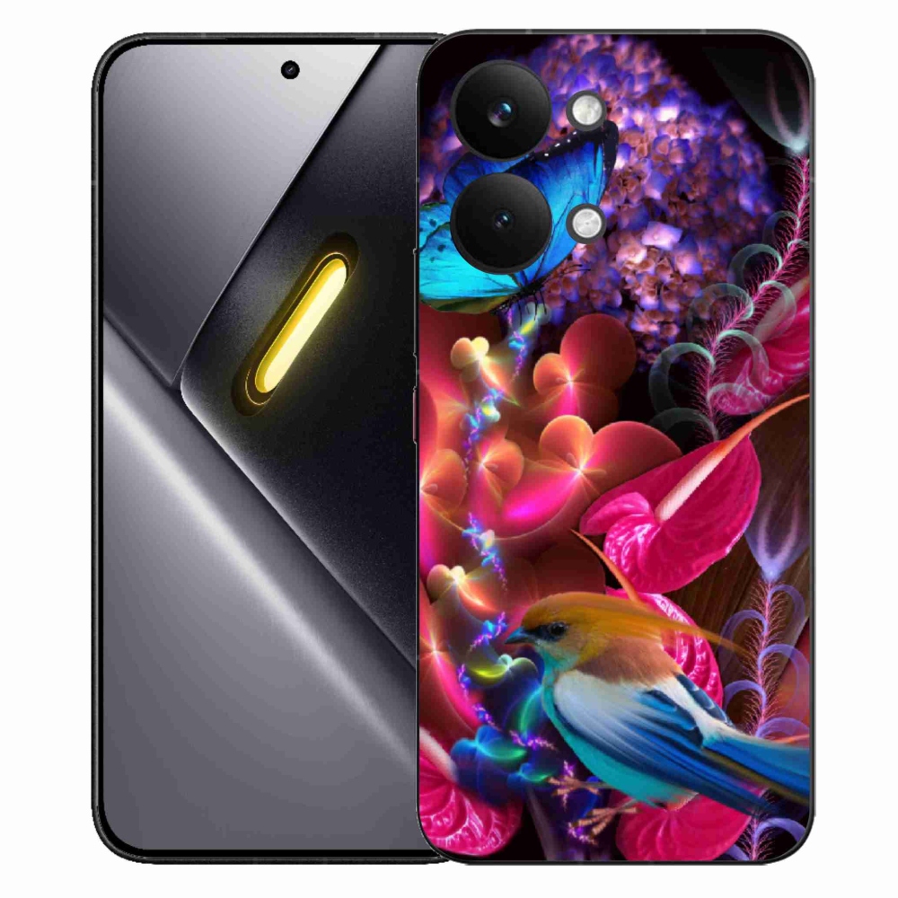 Gél borítás mmCase a Xiaomi Poco X8 Pro Max számára - színes virágok