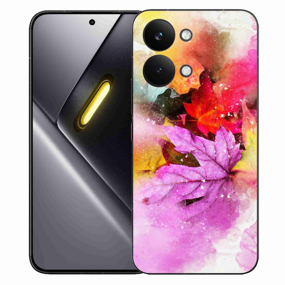 Gél borítás mmCase a Xiaomi Poco X8 Pro Max számára - színes levelek