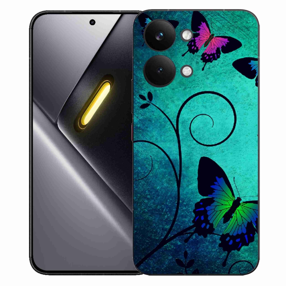 Gél borítás mmCase a Xiaomi Poco X8 Pro Max számára - színes pillangók